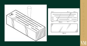 Adjustable linear metal lock with vent slots and a circular hole for security or ventilation. Designed for industrial or architectural applications.