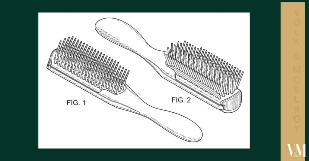 Precision dental brush with curved handle and multiple bristle arrays for thorough cleaning.