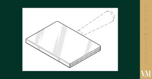 High-precision wire saw blade diagram for stone cutting, showing detailed cross-section and cutting edge.